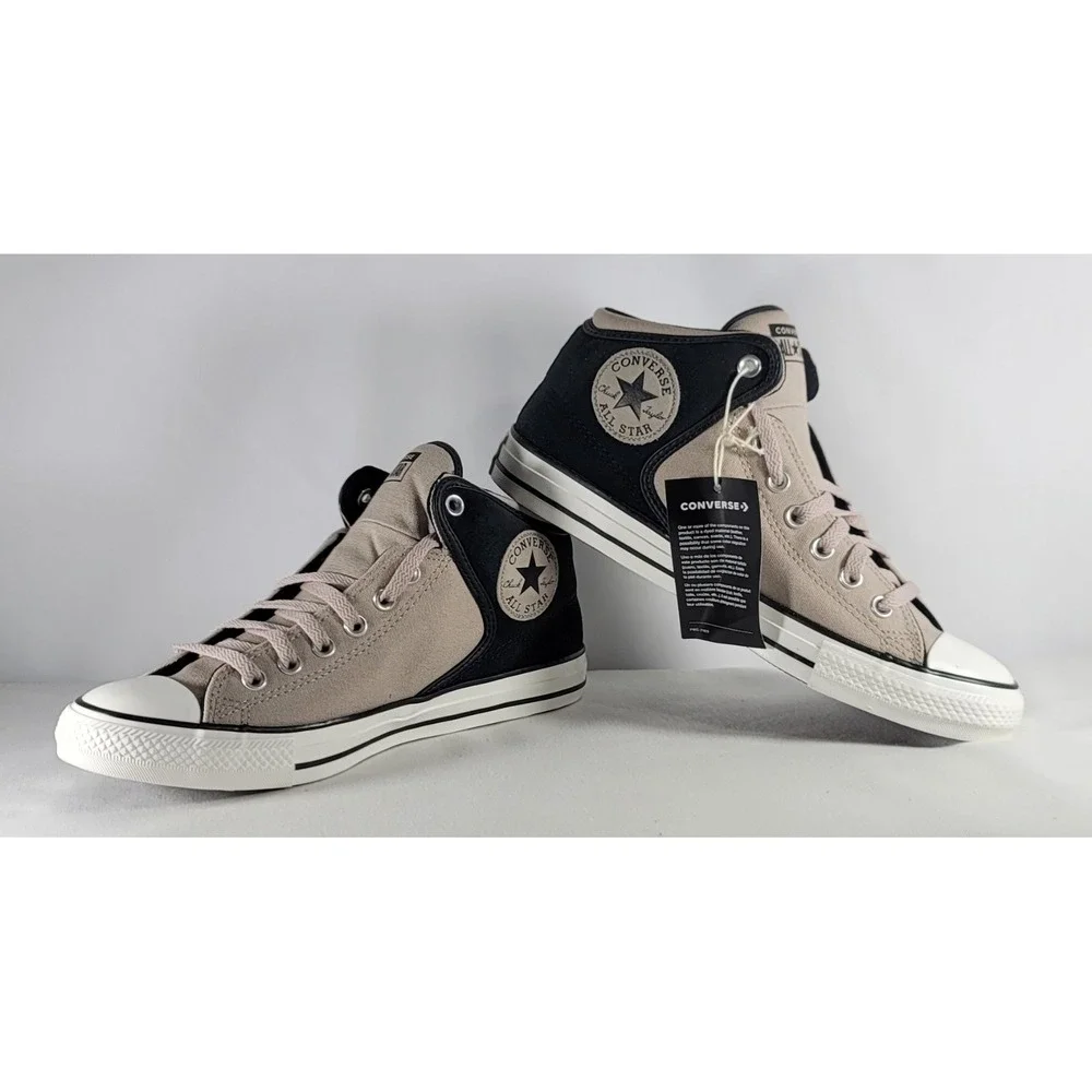 Converse CTAS High Street Mid Shoes A14294C  Papyrus/Black Sz Men's 9 Women's 11